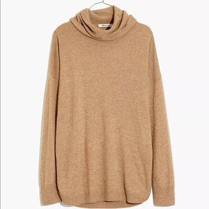 Like New! Madewell Crestland Side-Button Turtleneck Tunic Sweater